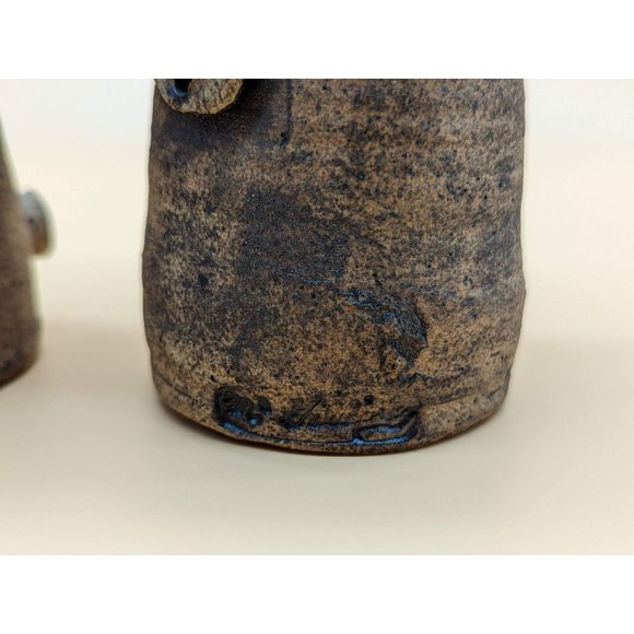 Vintage Salt and Pepper Shakers Cowboy and Cowgirl Clay McGillivray Handmade Art - Picture 9 of 10